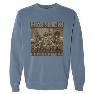 Black Military History Usa Black History Harlem Hellfighters Great Gift Garment-Dyed Sweatshirt