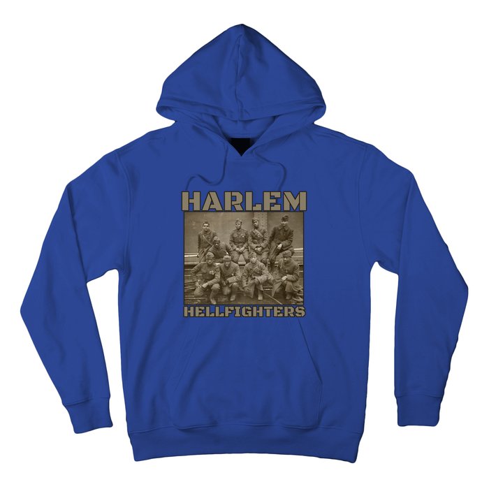 Black Military History Usa Black History Harlem Hellfighters Great Gift Hoodie