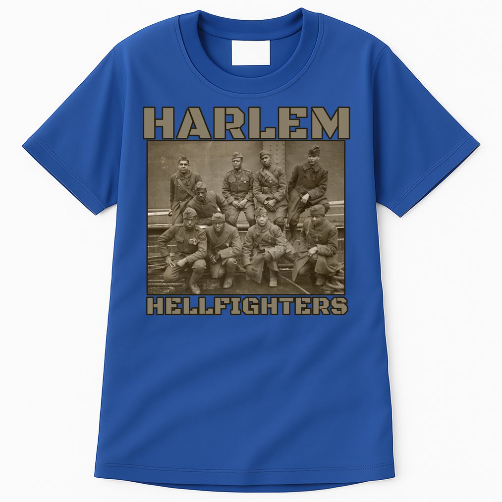 Black Military History Usa Black History Harlem Hellfighters Great Gift Tall T-Shirt