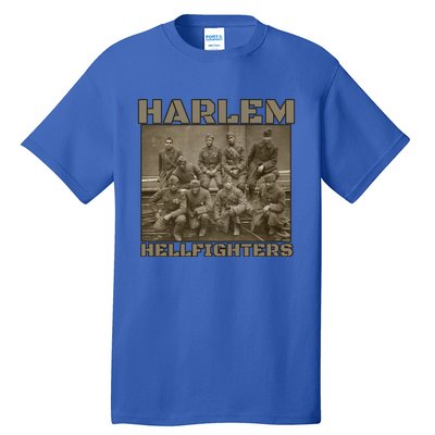 Black Military History Usa Black History Harlem Hellfighters Great Gift Tall T-Shirt