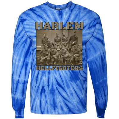 Black Military History Usa Black History Harlem Hellfighters Great Gift Tie-Dye Long Sleeve Shirt