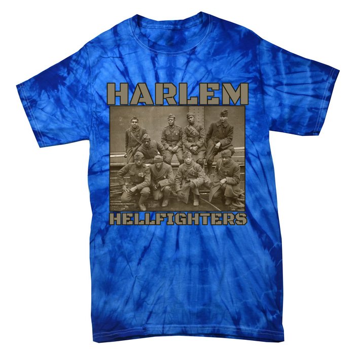 Black Military History Usa Black History Harlem Hellfighters Great Gift Tie-Dye T-Shirt