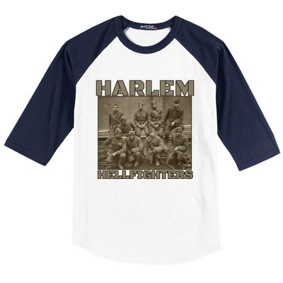 Black Military History Usa Black History Harlem Hellfighters Great Gift Baseball Sleeve Shirt