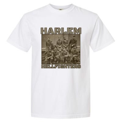 Black Military History Usa Black History Harlem Hellfighters Great Gift Garment-Dyed Heavyweight T-Shirt