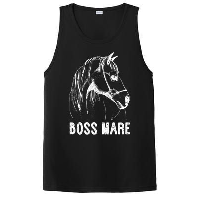 Boss Mare Horseback Riding Equestrians Horse Gift PosiCharge Competitor Tank