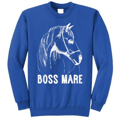 Boss Mare Horseback Riding Equestrians Horse Gift Sweatshirt