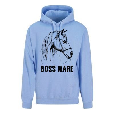 Boss Mare Horseback Riding Equestrians Horse Gift Unisex Surf Hoodie