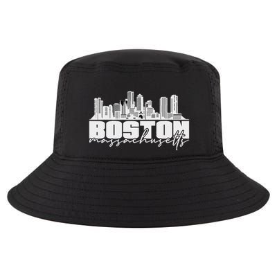 Boston Massachusetts Hometown Boston City Themed Cool Comfort Performance Bucket Hat