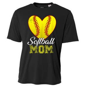 Ball Mom Heart Baseball Softball Mama Mothers Day 2024 Cooling Performance Crew T-Shirt