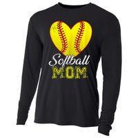 Ball Mom Heart Baseball Softball Mama Mothers Day 2024 Cooling Performance Long Sleeve Crew