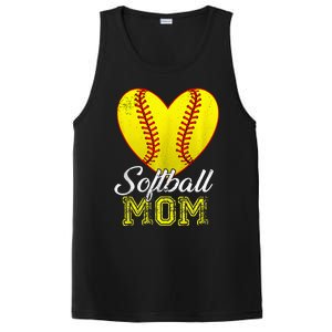 Ball Mom Heart Baseball Softball Mama Mothers Day 2024 PosiCharge Competitor Tank