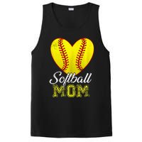 Ball Mom Heart Baseball Softball Mama Mothers Day 2024 PosiCharge Competitor Tank