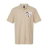 Ball Mom Heart Funny Baseball Soccer Mom Softstyle Adult Sport Polo