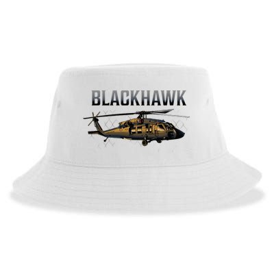 Blackhawk Military Helicopter Sustainable Bucket Hat