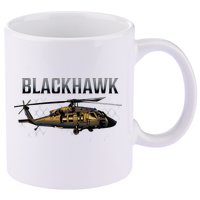 Blackhawk Military Helicopter 11oz C Handle Ceramic Mug