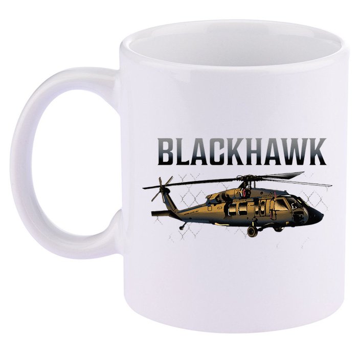 Blackhawk Military Helicopter 11oz C Handle Ceramic Mug