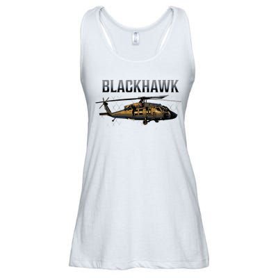 Blackhawk Military Helicopter Ladies Essential Flowy Tank