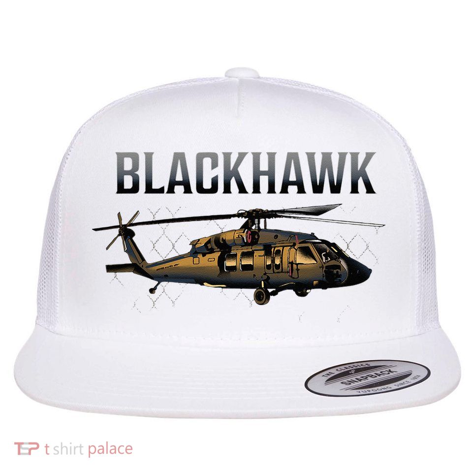 Blackhawk Military Helicopter Flatbill Hat