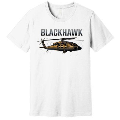 Blackhawk Military Helicopter Premium T-Shirt