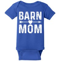 Barn Mom Horse Riding Barnyard Animals Mothers Day Funny Gift Baby Bodysuit