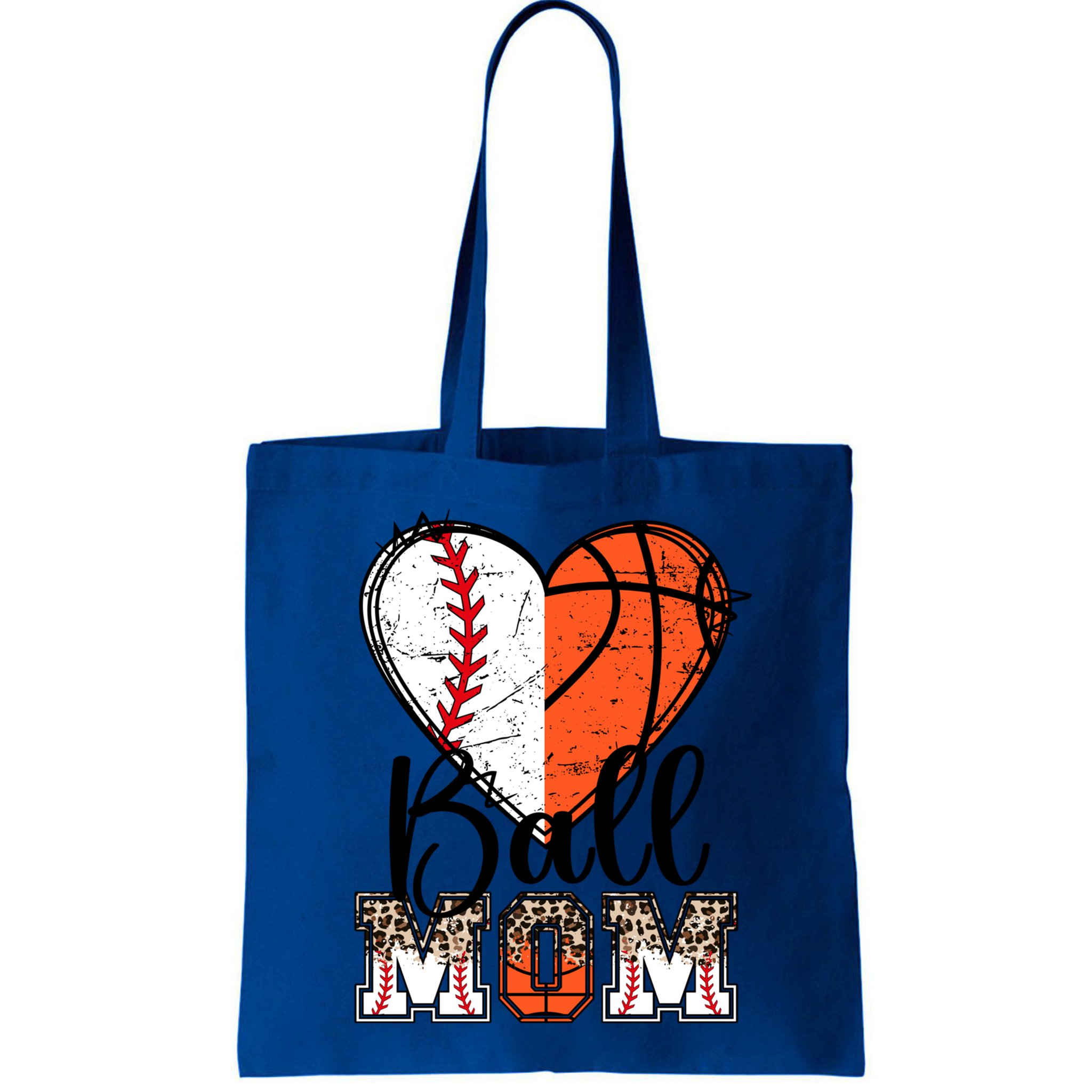 Ball Mom Heart Basketball Baseball Mom Gift Bag