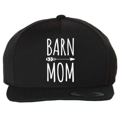 Barn Mom Horse Riding Barnyard Animals Mothers Day Gift Wool Snapback Cap