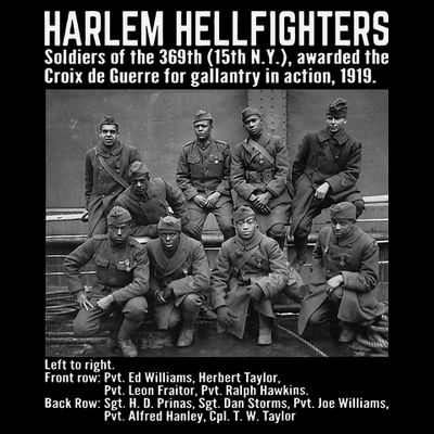 Black Military History USA Black History Harlem Hellfighters T-Shirt