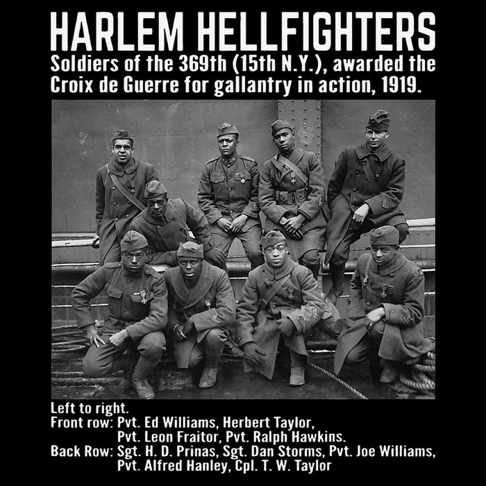 Black Military History USA Black History Harlem Hellfighters Flat Bill Trucker Hat