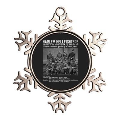 Black Military History USA Black History Harlem Hellfighters Metallic Star Ornament