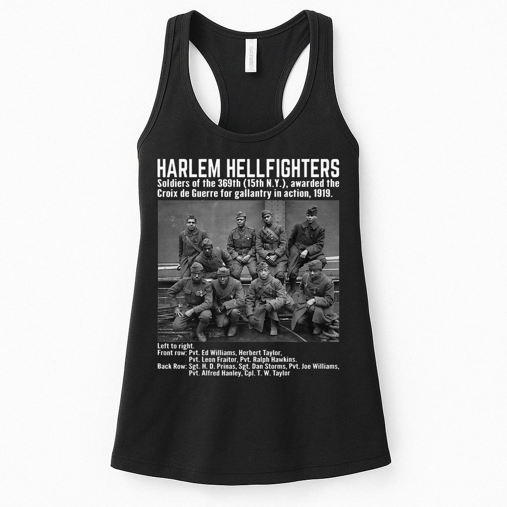 Black Military History USA Black History Harlem Hellfighters Womens Tank Top