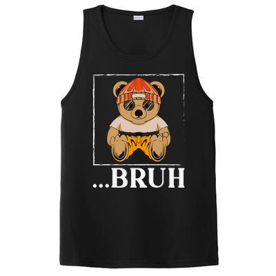 Bruh Meme Hip Hop Teddy Bear Funny Teens Teenager PosiCharge Competitor Tank