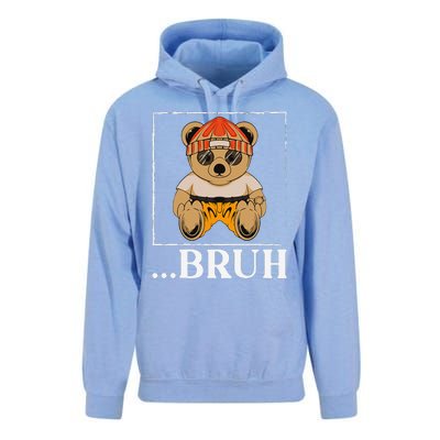 Bruh Meme Hip Hop Teddy Bear Funny Teens Teenager Unisex Surf Hoodie