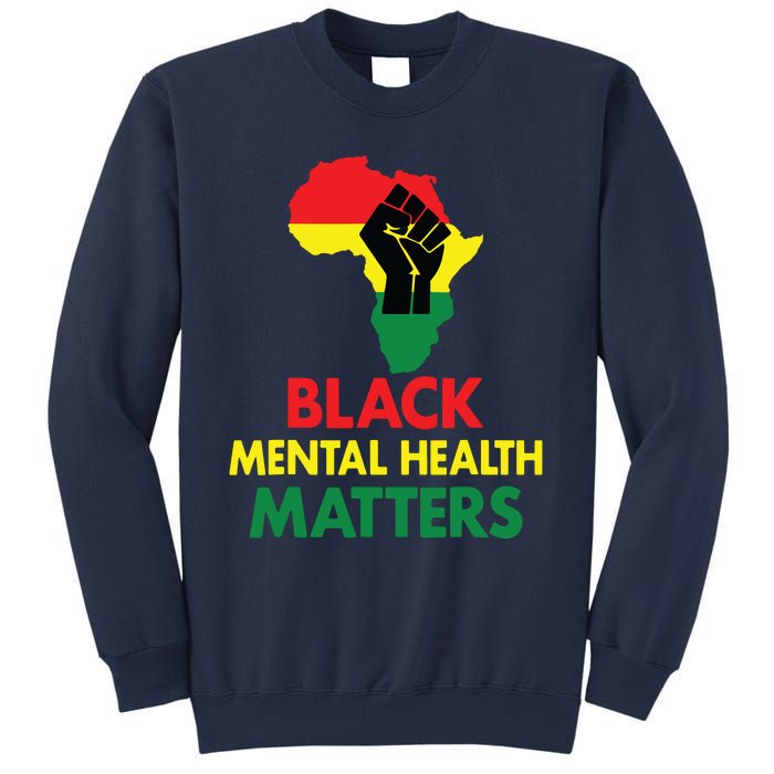 Black Mental Health, African Map Mental Health Awareness Sweatshirt