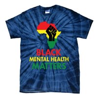 Black Mental Health, African Map Mental Health Awareness Tie-Dye T-Shirt