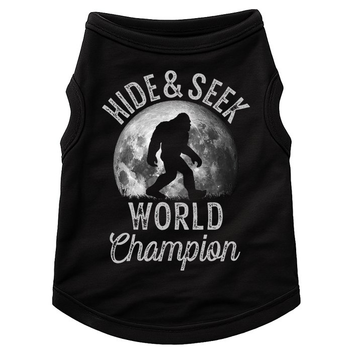 Bigfoot Moon Hide And Seek World Champion Sasquatch Doggie Tank