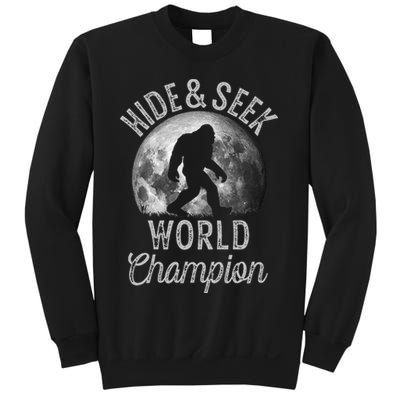 Bigfoot Moon Hide And Seek World Champion Sasquatch Sweatshirt