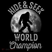 Bigfoot Moon Hide And Seek World Champion Sasquatch Hooded Wearable Blanket