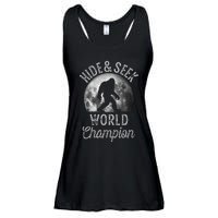 Bigfoot Moon Hide And Seek World Champion Sasquatch Ladies Essential Flowy Tank