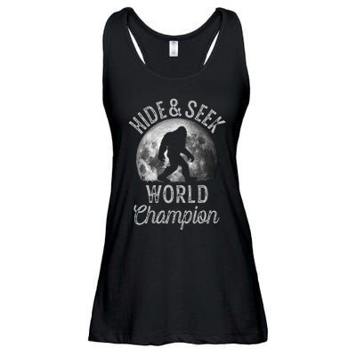 Bigfoot Moon Hide And Seek World Champion Sasquatch Ladies Essential Flowy Tank