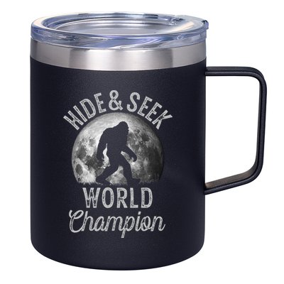 Bigfoot Moon Hide And Seek World Champion Sasquatch 12oz Stainless Steel Coffee Mug