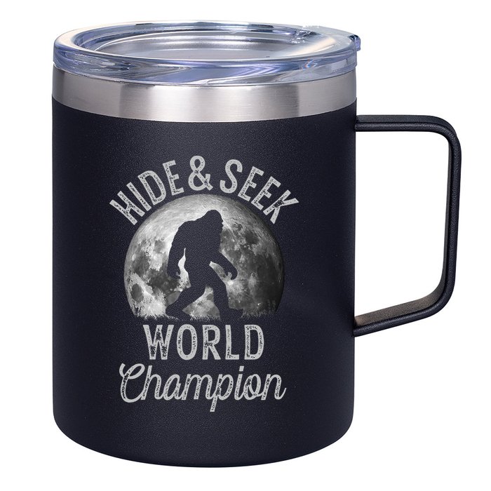 Bigfoot Moon Hide And Seek World Champion Sasquatch 12oz Stainless Steel Coffee Mug