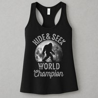 Bigfoot Moon Hide And Seek World Champion Sasquatch Womens Tank Top