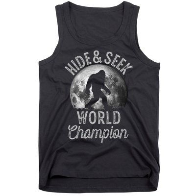 Bigfoot Moon Hide And Seek World Champion Sasquatch Tank Top