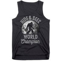Bigfoot Moon Hide And Seek World Champion Sasquatch Tank Top