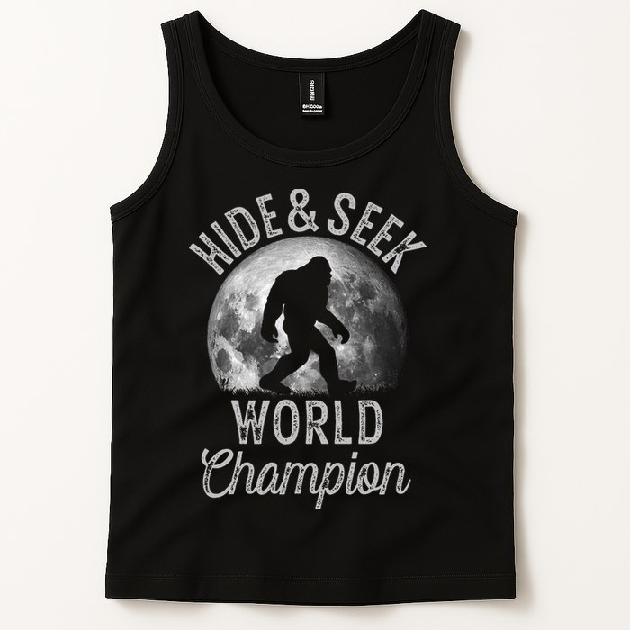 Bigfoot Moon Hide And Seek World Champion Sasquatch Tank Top