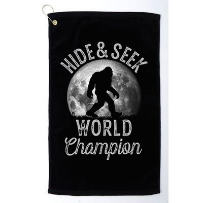Bigfoot Moon Hide And Seek World Champion Sasquatch Golf Towel