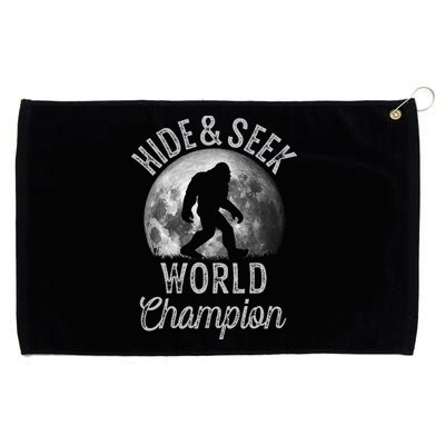 Bigfoot Moon Hide And Seek World Champion Sasquatch Grommeted Golf Towel