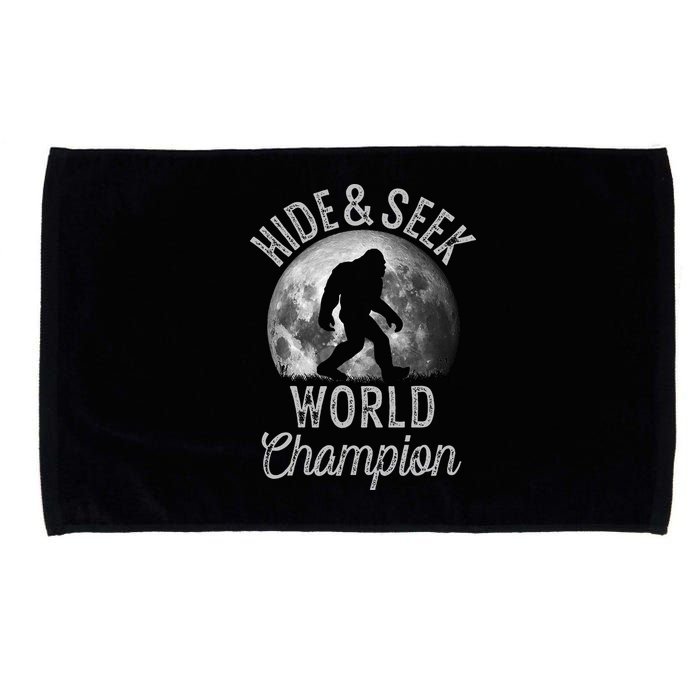 Bigfoot Moon Hide And Seek World Champion Sasquatch Microfiber Hand Towel
