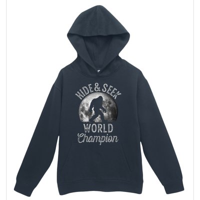 Bigfoot Moon Hide And Seek World Champion Sasquatch Urban Pullover Hoodie