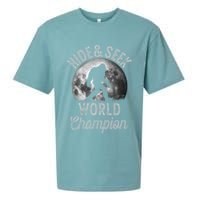 Bigfoot Moon Hide And Seek World Champion Sasquatch Sueded Cloud Jersey T-Shirt